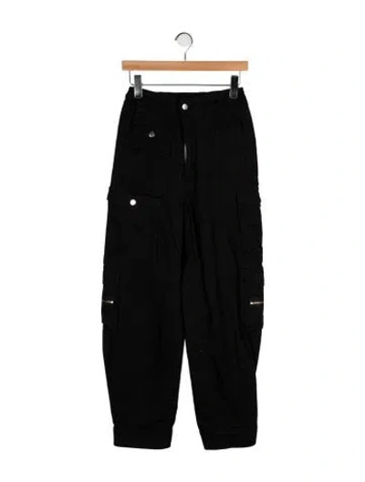 Pre-owned Eb Denim High-rise Straight Leg Jeans In Black