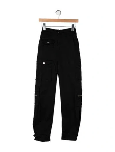 Pre-owned Eb Denim High-rise Straight Leg Jeans In Black