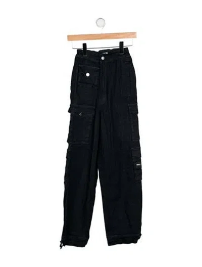 Pre-owned Eb Denim High-rise Straight Leg Jeans In Blue