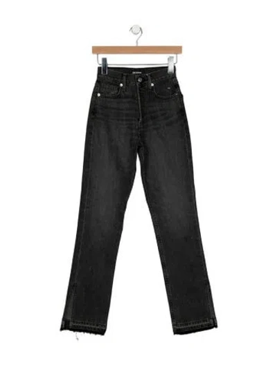 Pre-owned Eb Denim High-rise Straight Leg Jeans W/ Tags In Black