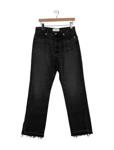 Pre-owned Eb Denim High-rise Straight Leg Jeans W/ Tags In Black