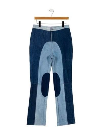 Pre-owned Eb Denim High-rise Straight Leg Jeans W/ Tags In Blue