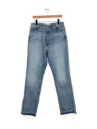 Pre-owned Eb Denim High-rise Straight Leg Jeans W/ Tags In Blue