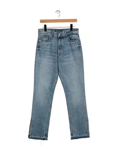 Pre-owned Eb Denim High-rise Straight Leg Jeans W/ Tags In Blue