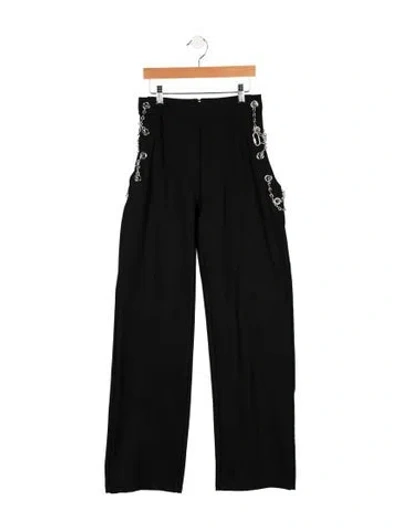 Pre-owned Eb Denim High-rise Wide Leg Jeans In Black