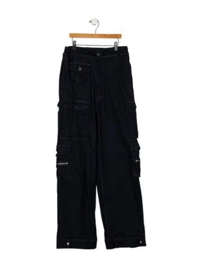 Pre-owned Eb Denim High-rise Wide Leg Jeans In Blue