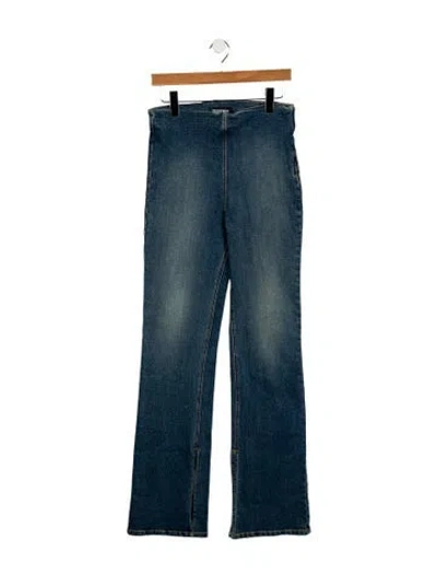 Pre-owned Eb Denim High-rise Wide Leg Jeans In Blue