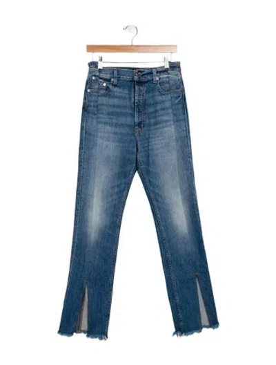 Pre-owned Eb Denim High-rise Wide Leg Jeans In Blue