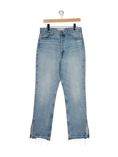 Pre-owned Eb Denim High-rise Wide Leg Jeans In Blue