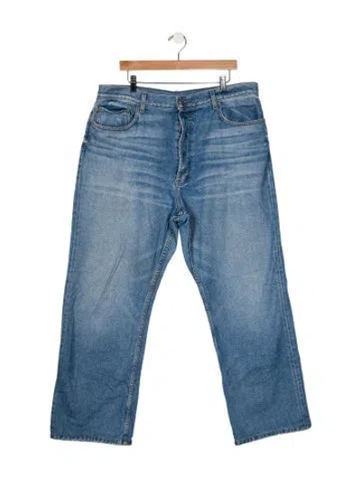 Pre-owned Eb Denim High-rise Wide Leg Jeans In Blue