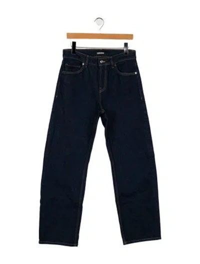 Pre-owned Eb Denim High-rise Wide Leg Jeans In Blue