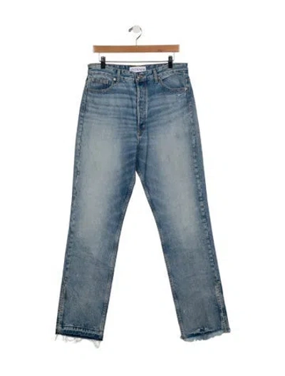 Pre-owned Eb Denim High-rise Wide Leg Jeans In Blue