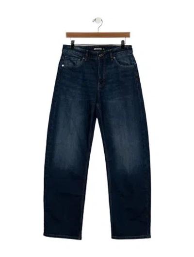 Pre-owned Eb Denim High-rise Wide Leg Jeans In Blue