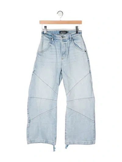 Pre-owned Eb Denim High-rise Wide Leg Jeans In Blue