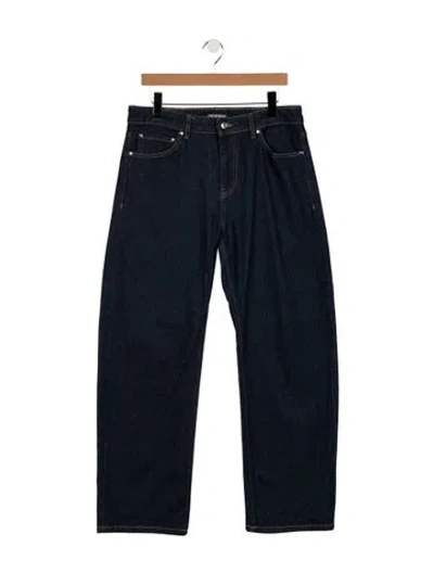 Pre-owned Eb Denim High-rise Wide Leg Jeans In Blue