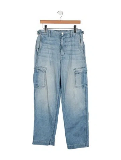 Pre-owned Eb Denim High-rise Wide Leg Jeans In Blue