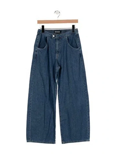 Pre-owned Eb Denim High-rise Wide Leg Jeans In Blue