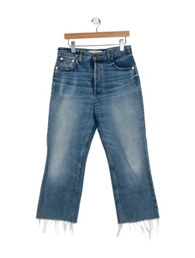 Pre-owned Eb Denim High-rise Wide Leg Jeans In Blue