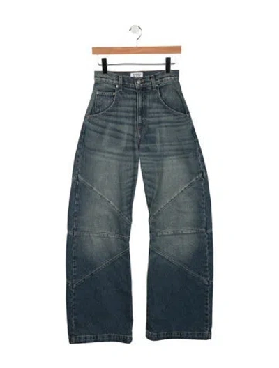Pre-owned Eb Denim High-rise Wide Leg Jeans In Blue