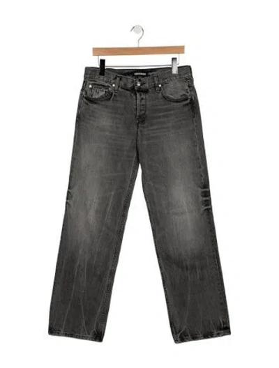 Pre-owned Eb Denim High-rise Wide Leg Jeans In Grey