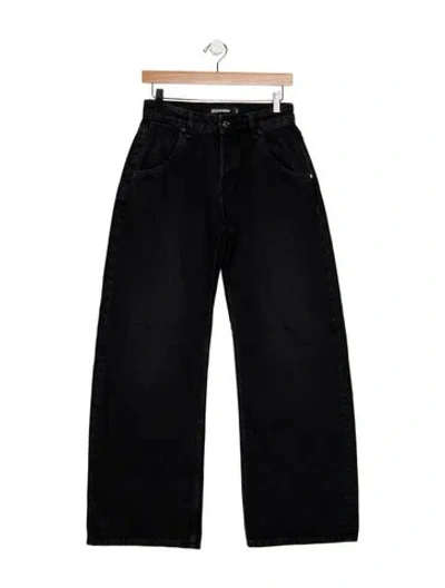 Pre-owned Eb Denim High-rise Wide Leg Jeans W/ Tags In Black