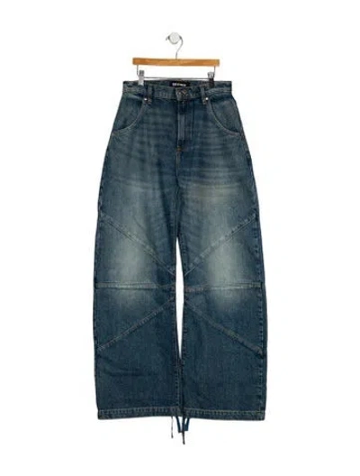 Pre-owned Eb Denim High-rise Wide Leg Jeans W/ Tags In Blue