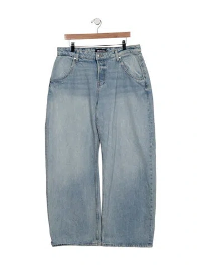 Pre-owned Eb Denim High-rise Wide Leg Jeans W/ Tags In Blue