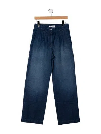 Pre-owned Eb Denim High-rise Wide Leg Jeans W/ Tags In Blue