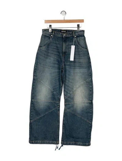Pre-owned Eb Denim High-rise Wide Leg Jeans W/ Tags In Blue