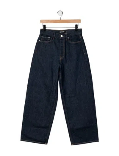 Pre-owned Eb Denim High-rise Wide Leg Jeans W/ Tags In Blue
