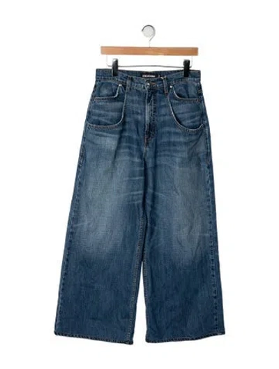 Pre-owned Eb Denim High-rise Wide Leg Jeans W/ Tags In Blue