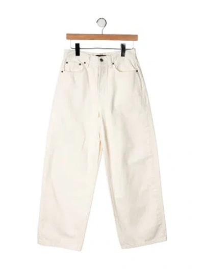Pre-owned Eb Denim High-rise Wide Leg Jeans In Yellow
