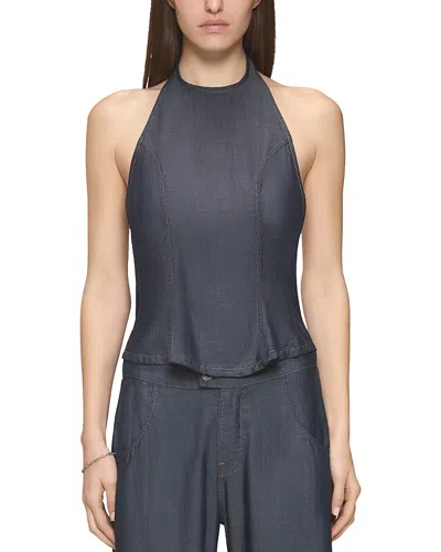 Eb Denim Iris Halter Top