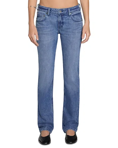 Eb Denim Lennon Low Rise Slim Cigarette Jeans In Coldwater In Blue