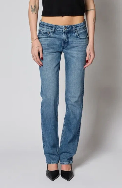 Eb Denim Lennon Low Waist Slim Straight Leg Jeans In Blue