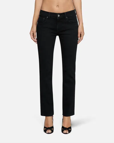 Eb Denim Lola Slim Cigarette Jeans In Noir In Black