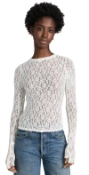 Eb Denim Lombardi Top Off White In Off White