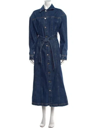 Pre-owned Eb Denim Long Dress W/ Tags In Blue