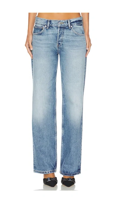 Eb Denim Low Rise Baggy Jeans In Blue