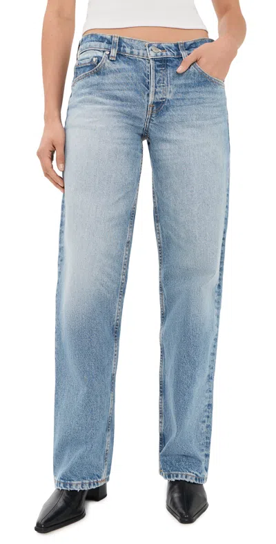 Eb Denim Low Rise Baggy Jeans Luca In Blue