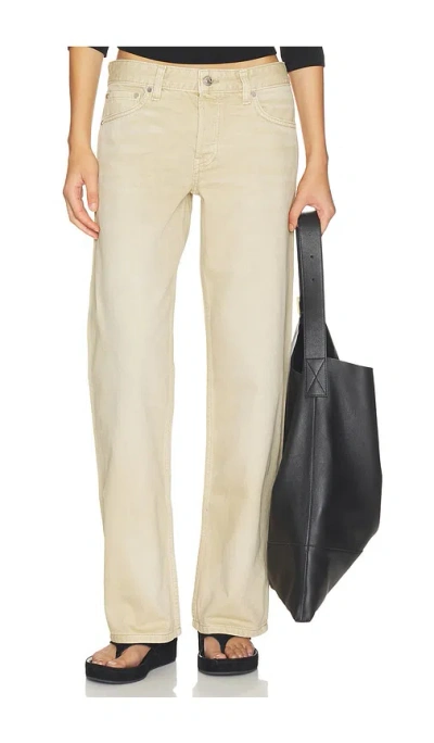 Eb Denim Low Rise Baggy Jeans In Orange