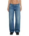 Eb Denim Low Rise Baggy Straight Jeans In Eagle In Multi