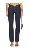 Eb Denim Low Rise Baggy In Blue
