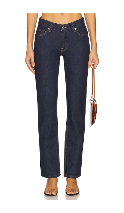 Eb Denim Low Rise Baggy Jeans In Blue