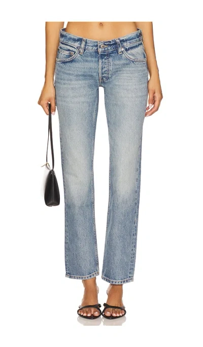 Eb Denim Low Rise Straight In Blue