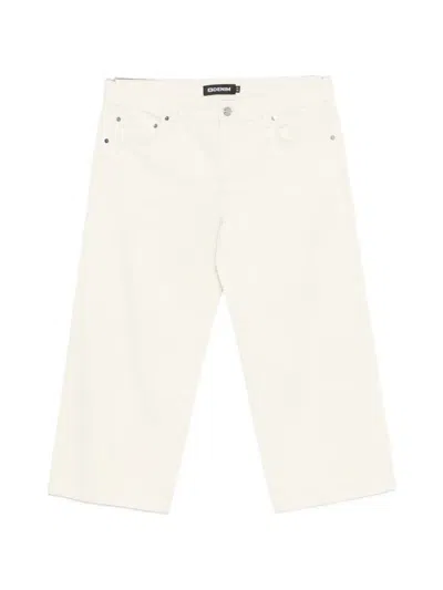 Eb Denim Low-rise Cropped Jeans In Neutral