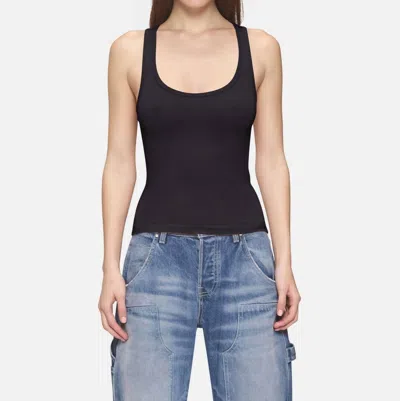 Eb Denim Lucy Racer Back Tank In Black In Multi