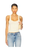 Eb Denim Lucy Racer Back Tank In White