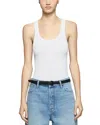 Eb Denim Lucy Modal Racerback Tank Top In White