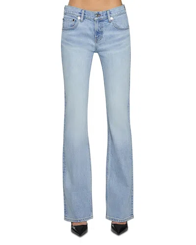 Eb Denim Maria Low Rise Bootcut Jeans In Drift In Blue
